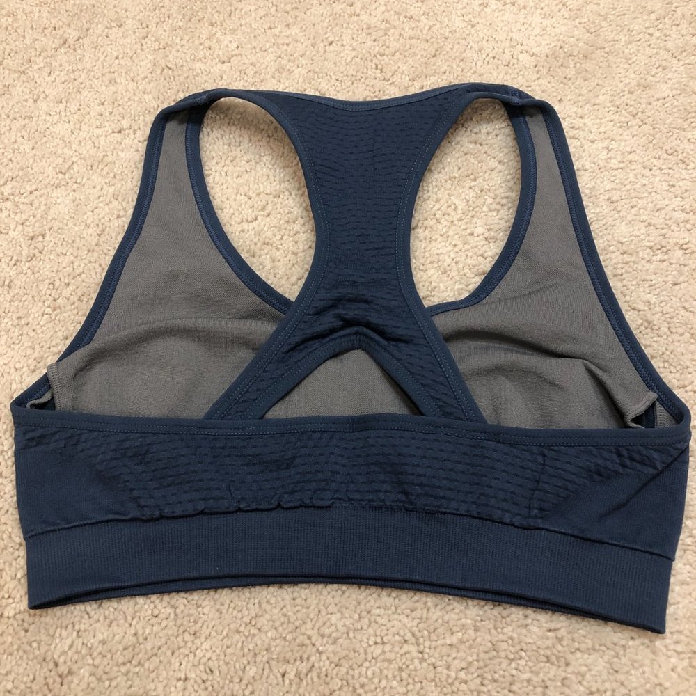 Amazing Sports Bra Blue Medium Support Bra Top - Picture 4 of 9